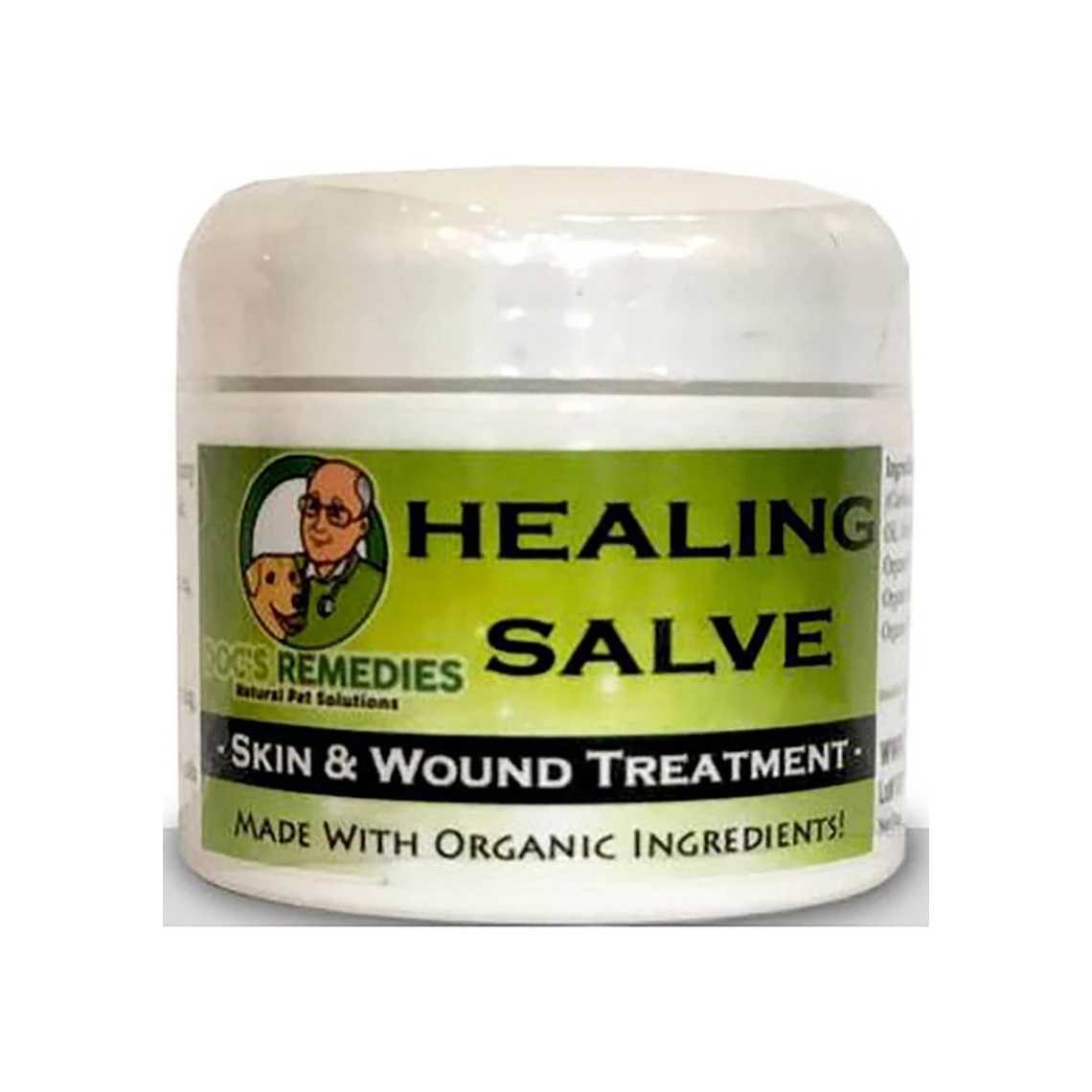 Doc's Remedies Natural Pet Solutions Organic Healing Salve Skin & Wound Treatment For Dogs & Cats