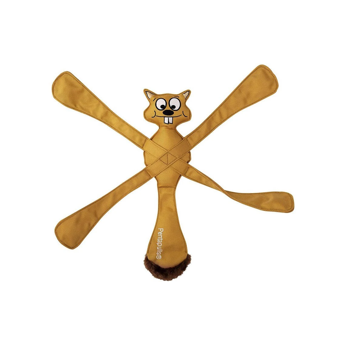 Doggles Pentapulls Recycled Tug Squeaker Dog Toy - Image 2