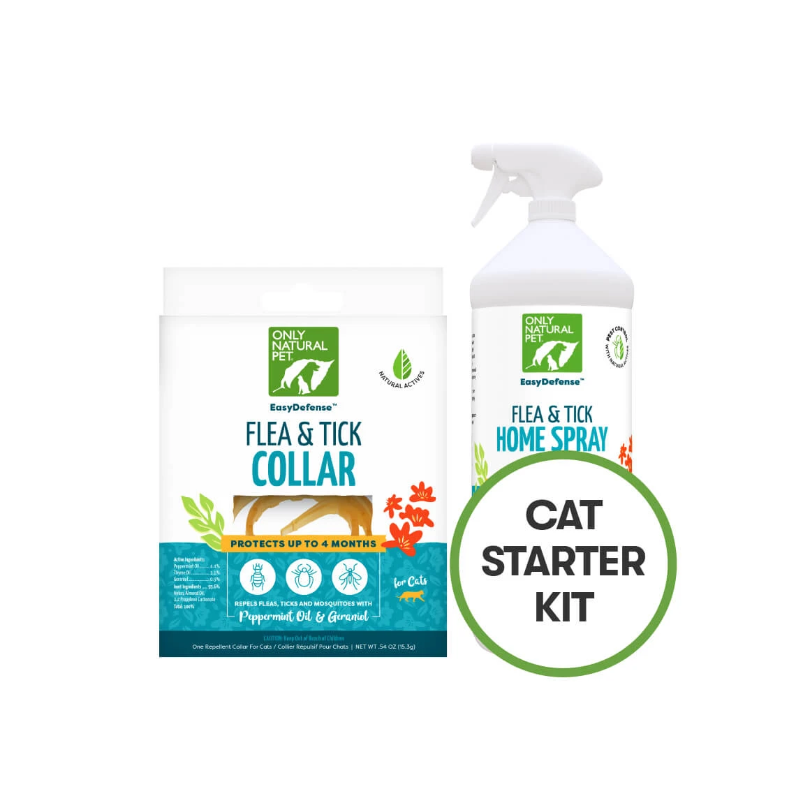 Only Natural Pet Flea & Tick Starter Kits For Cats
