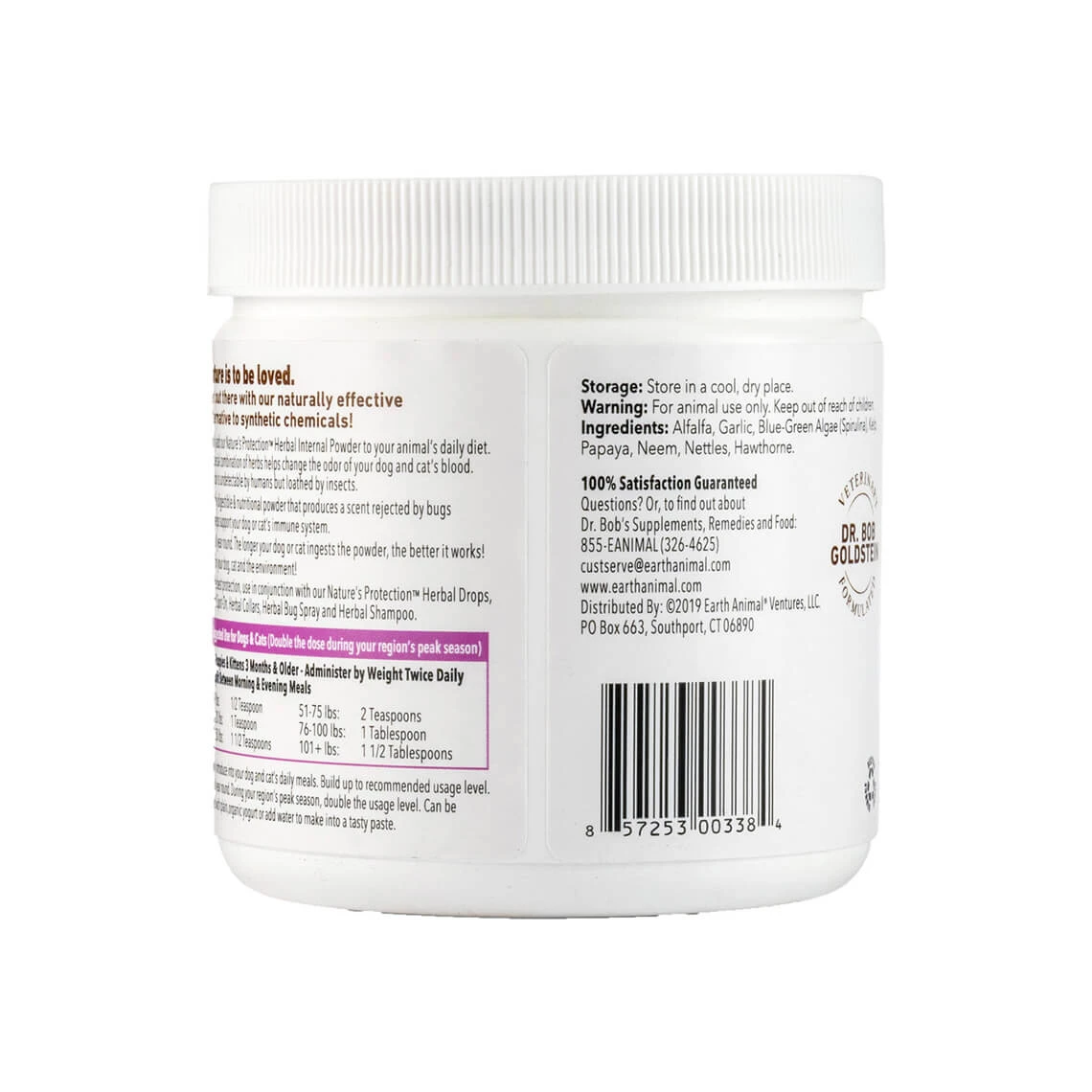 Earth Animal Nature's Protection Daily Herbal Internal Powder For Dogs & Cats - Image 3