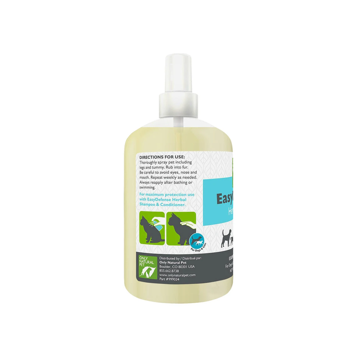 Only Natural Pet EasyDefense Herbal Essential Oil Flea & Tick Spray For Dogs & Cats - Image 4