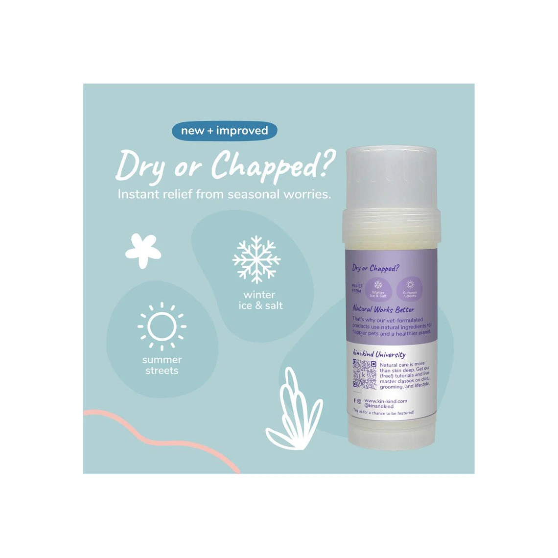 Kin + Kind Organic Nose & Paw Stick For Dogs - Image 2