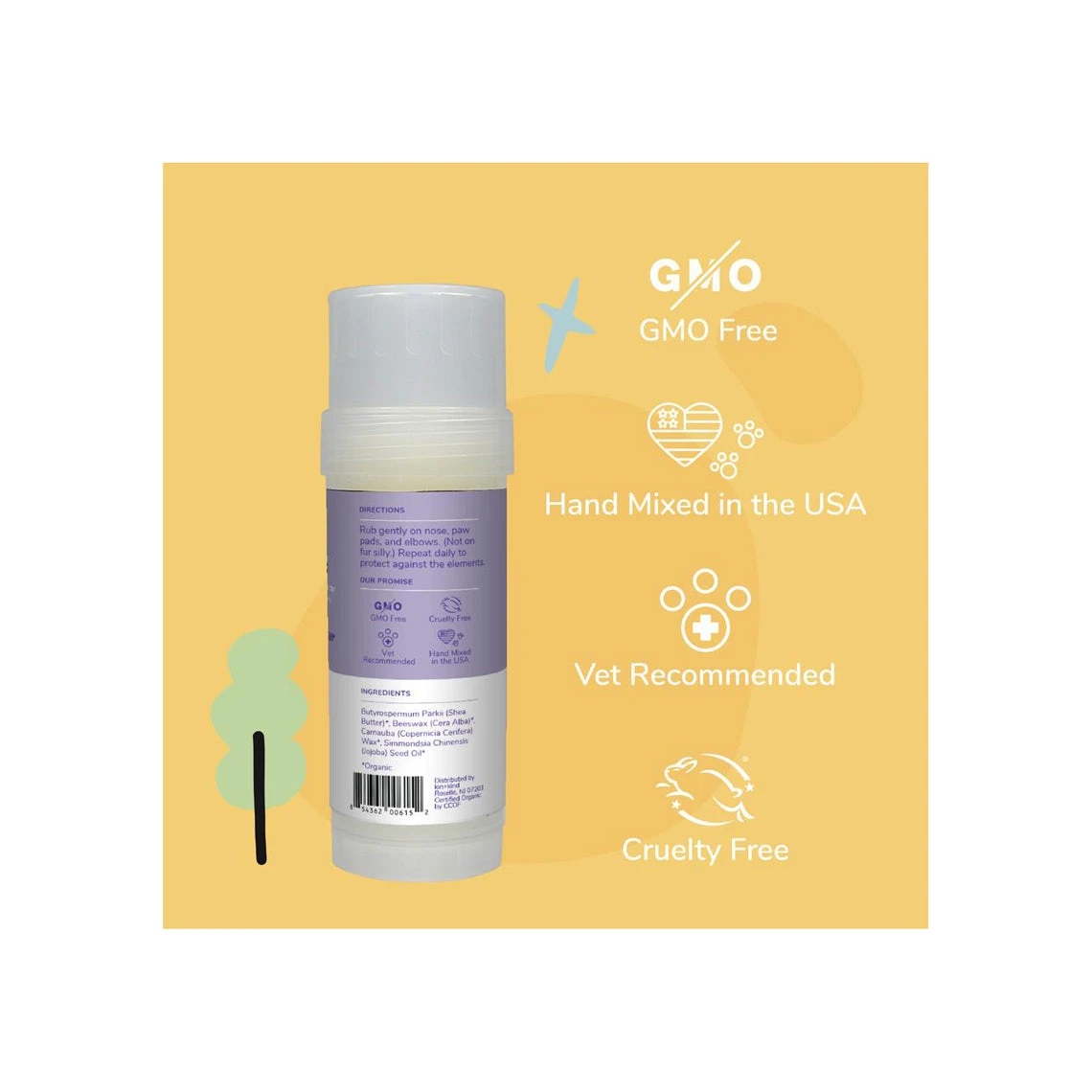 Kin + Kind Organic Nose & Paw Stick For Dogs - Image 3