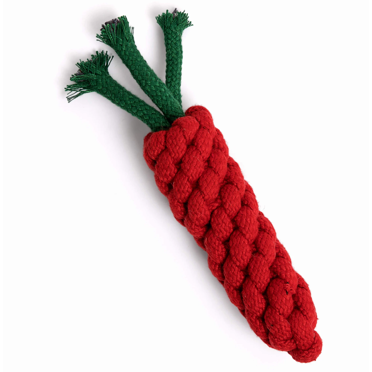 Only Natural Pet Eco-Friendly Regenerated Cotton Carrot Dog Toy - Image 2