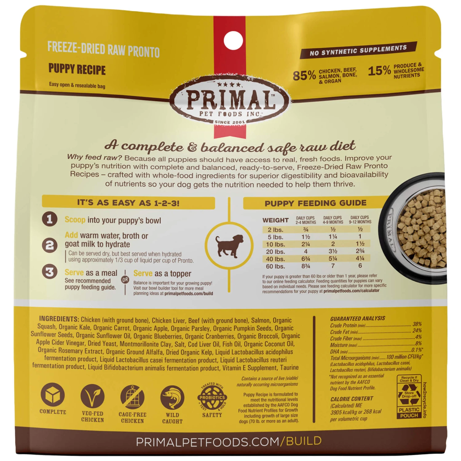 Primal Pet Foods Pronto Freeze-Dried Raw Puppy Food - Image 4