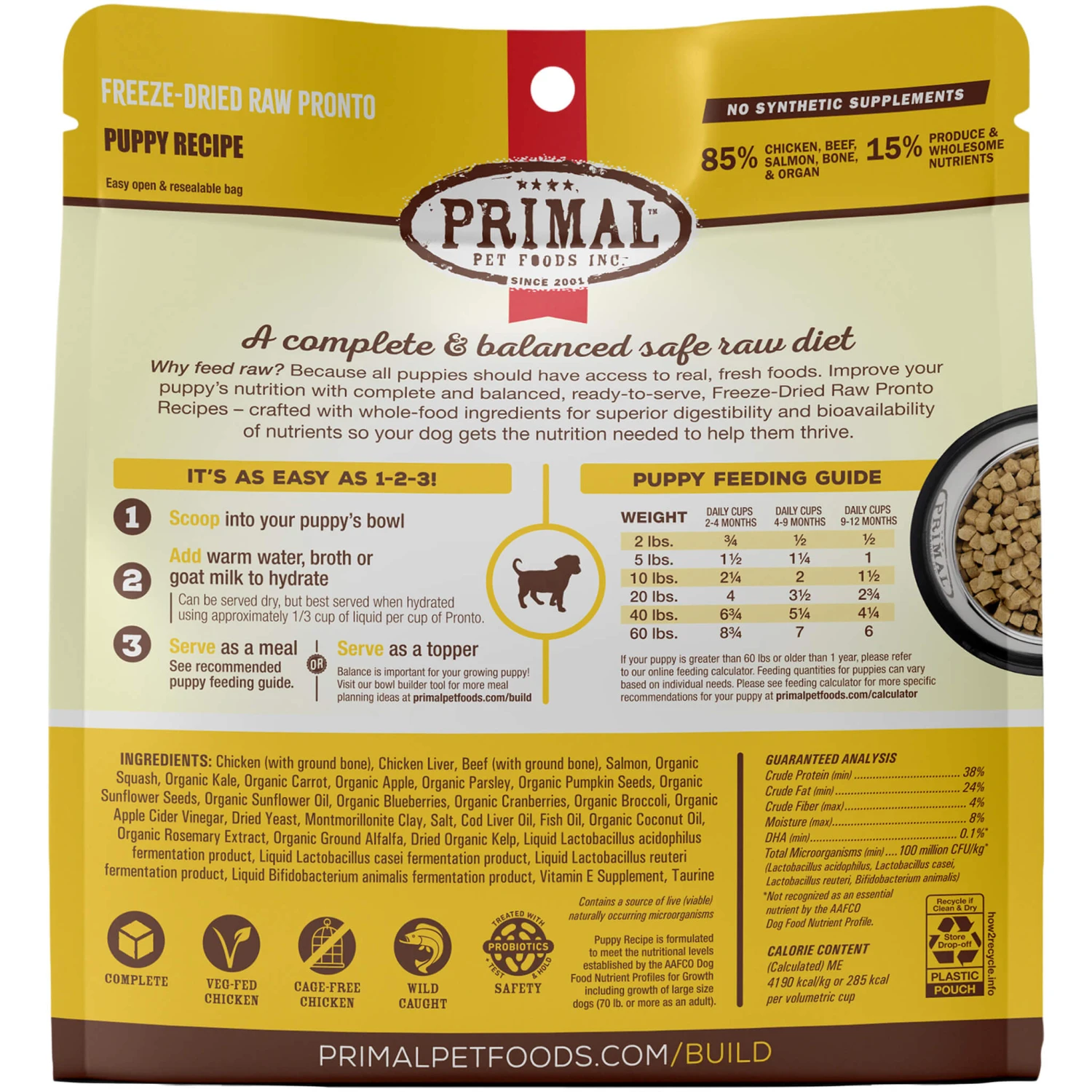 Primal Pet Foods Pronto Freeze-Dried Raw Puppy Food - Image 6