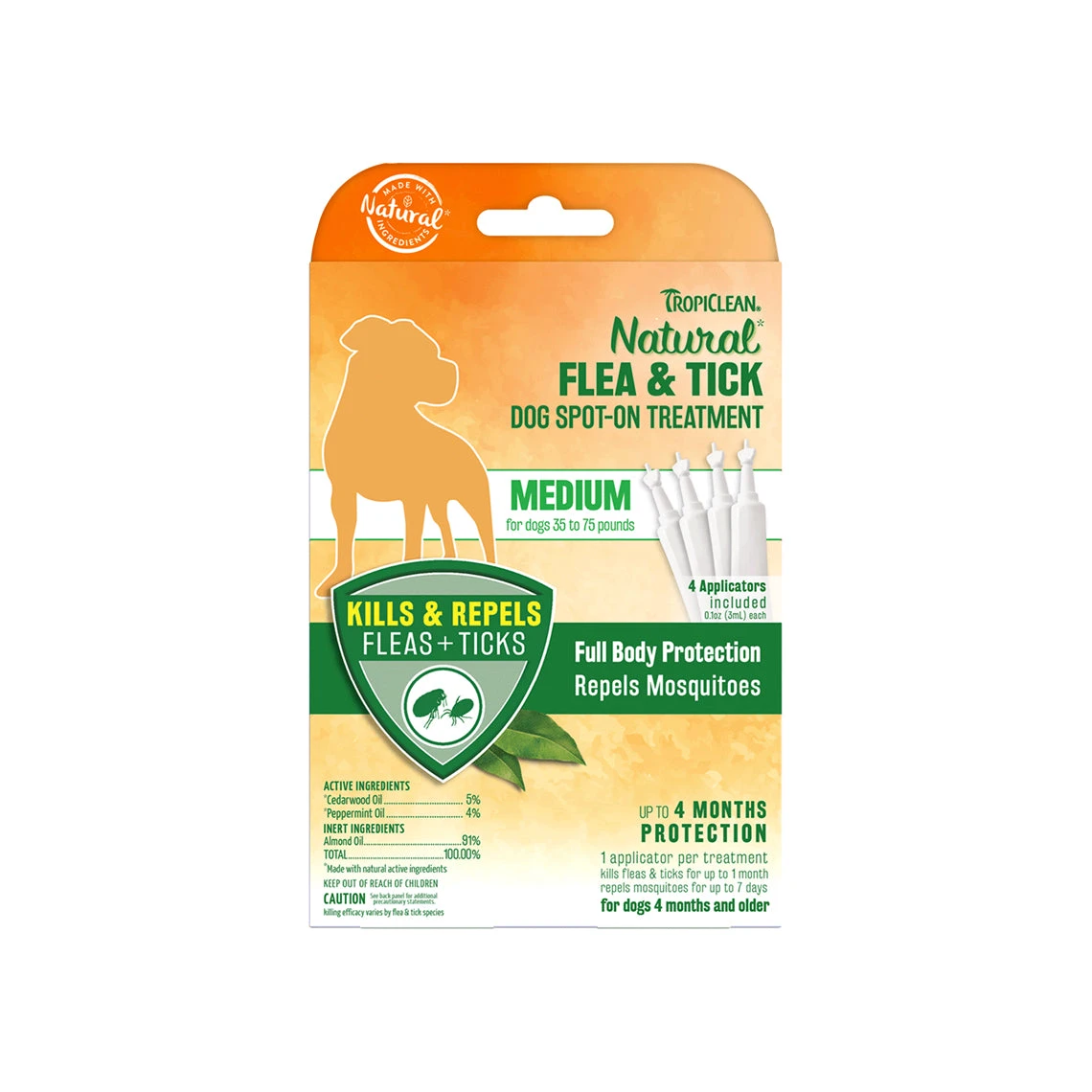 Tropiclean Natural Flea & Tick Spot On Treatment For Dogs - Image 3