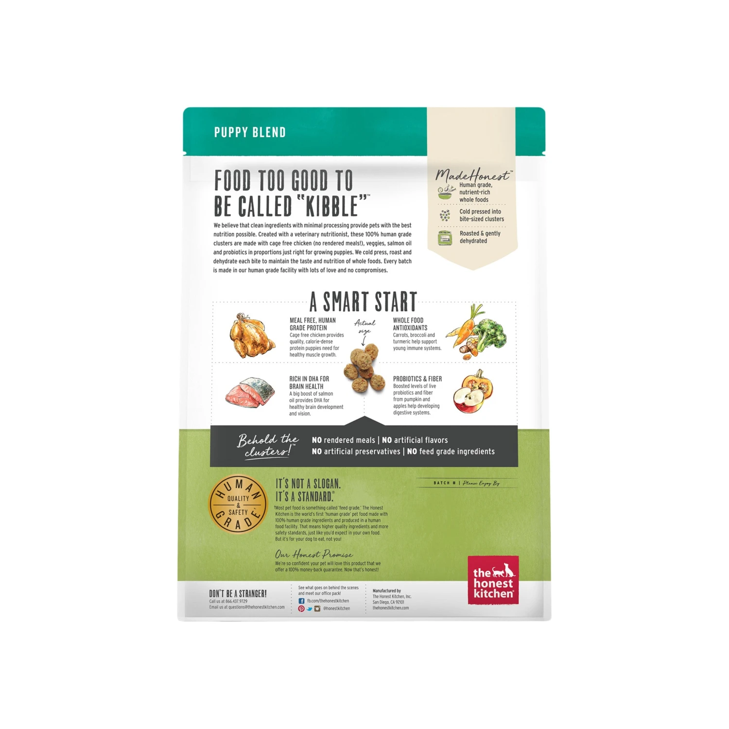 The Honest Kitchen Whole Grain Food Clusters Dog Food Puppy - Image 2