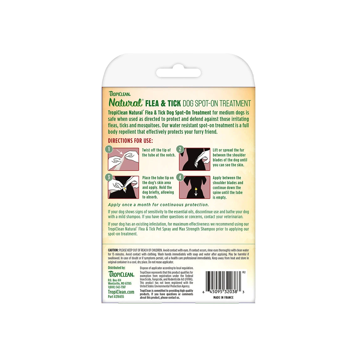 Tropiclean Natural Flea & Tick Spot On Treatment For Dogs - Image 4
