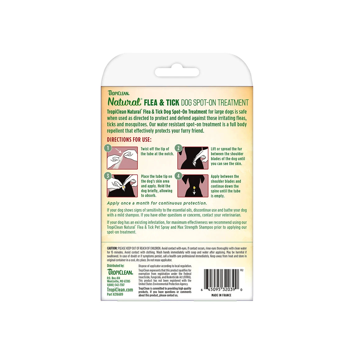 Tropiclean Natural Flea & Tick Spot On Treatment For Dogs - Image 6