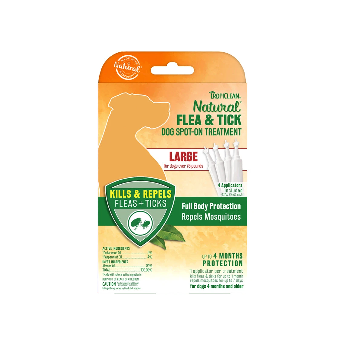 Tropiclean Natural Flea & Tick Spot On Treatment For Dogs - Image 5